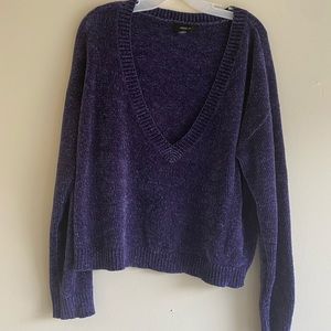 Forever21 cropped v-neck sweater SZ 3xl